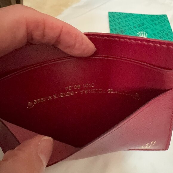 Rolex Red Leather Card Holder with Gold Logo never used!! - Picture 4 of 10